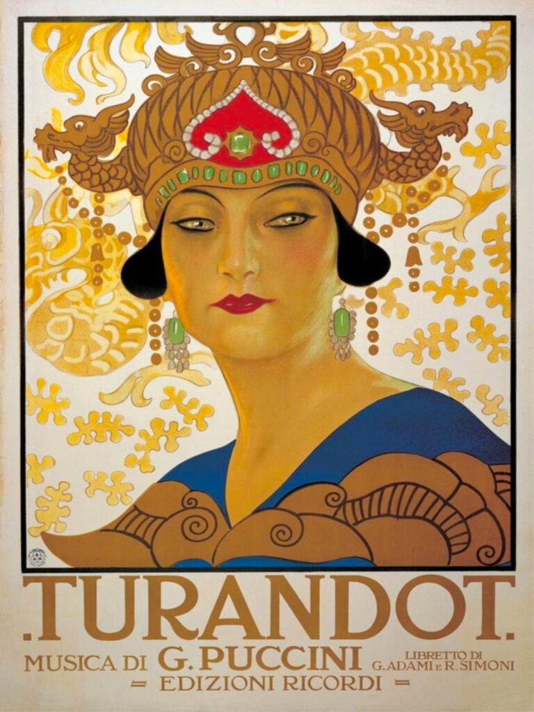 Turandot Poster, Vintage Turandot Opera Poster print